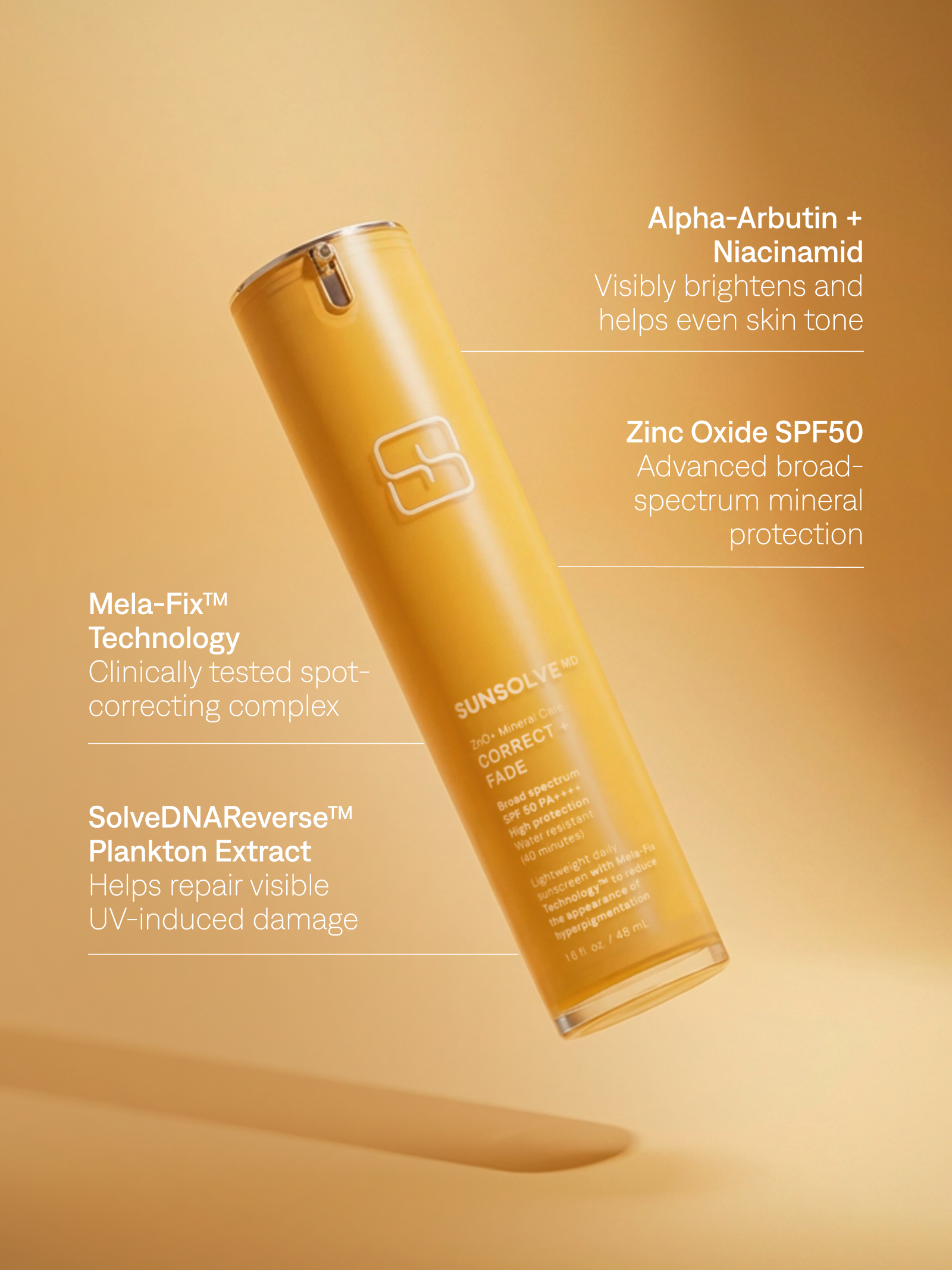 ZnO+ Mineral Care CORRECT + FADE SPF50